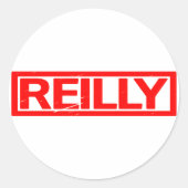 Reilly Stamp Ronde Sticker (Voorkant)