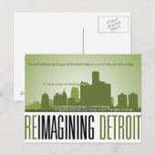 Reimagining Detroit Postcard Briefkaart (Voorkant / Achterkant)