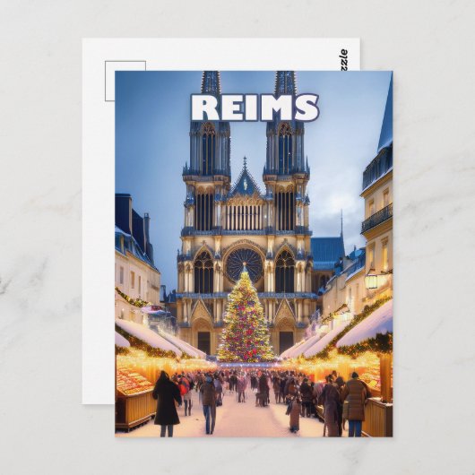 Reims Christmas Elegance Briefkaart (Voorkant / Achterkant)