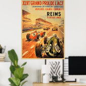 Reims Grand Prix de l'ACF Poster (Thuiskantoor)