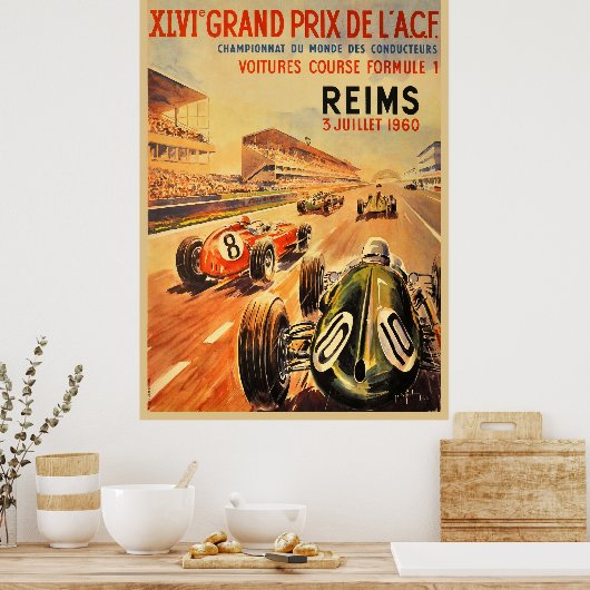 Reims Grand Prix de l'ACF Poster (Keuken)