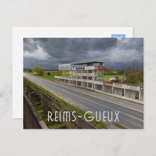 Reims-Gueux Race Circuit, Frankrijk Briefkaart (Voorkant / Achterkant)