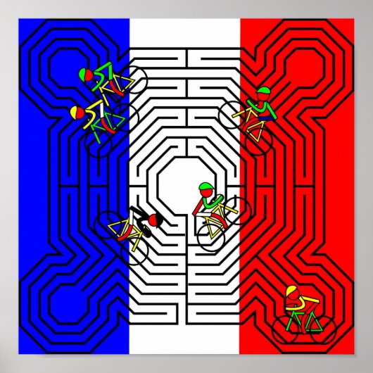 Reims Labyrinth - Tour de France Poster (Voorkant)