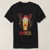 Rein Beer Reindeer Beer Lover Kerstdag Celebr T-shirt (Design voorkant)