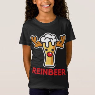 Rein-Beer Rendier Grappig Kerst Drink cadeau T-shirt