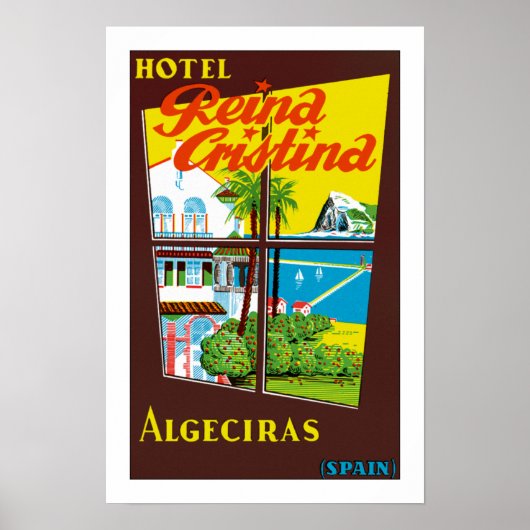 Reina Cristina ~ Algeciras Poster (Voorkant)