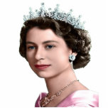 Reina de Inglaterra1 Staand Fotobeeldje<br><div class="desc">Foto escultura en recuerdo de la Reina de Inglaterra cuando era joven</div>