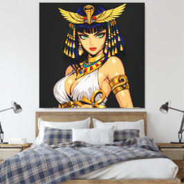 Reina egipcia canvas afdruk