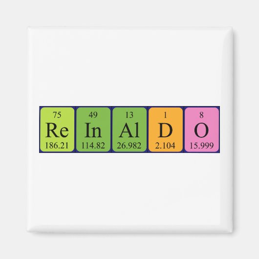 Reinaldo periodieke lijstnaam magnet (Voorkant)