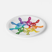 Reinbare resten in een Bord van het patroonpapier (Gekanteld)