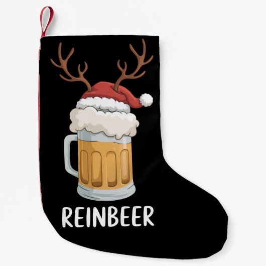 Reinbeer Funny Couples Christmas Matching Holiday  Kleine Kerstsok (Voorkant)