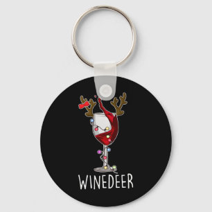 Reinbeer Winedeer Bier Wijn Rendier Kerstmis Xma Sleutelhanger