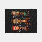 Reinbeers Funny Reindeer Beer Christmas Drinking X Fleece Deken (Voorkant (Horizontaal))