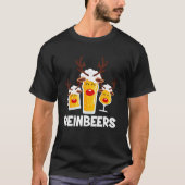 Reinbeers Xmas Pajama Reindeer Beer Kerstmis T-shirt (Voorkant)
