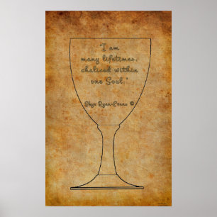 Reïncarnatie bevestiging Spiritueel Art Poster