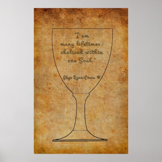 Reïncarnatie bevestiging Spiritueel Art Poster (Voorkant)