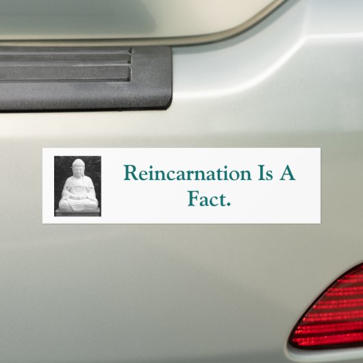 Reïncarnatie is een feit. bumpersticker (Op auto)