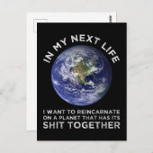 Reïncarneren op een planeet die zijn stront bij el briefkaart (Voorkant / Achterkant)