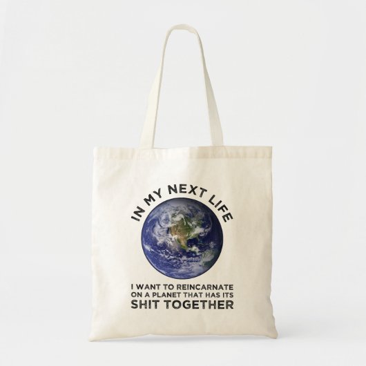 Reïncarneren op een planeet die zijn stront bij el tote bag (Voorkant)
