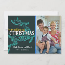 ReindeAchtergrond kerstfotokaart