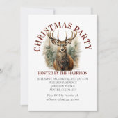 Reindear Retro Classic Schattige Kerst Kaart (Voorkant)