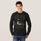 Reindebaars Santa Hat Matching Ugly Loon Bird Chri T-shirt (Voorkant volledig)