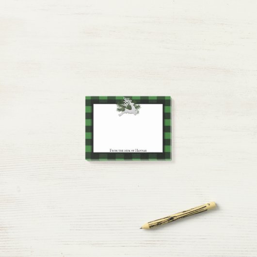 Reindebufferplaat op maat post-it® notes (Op bureau)