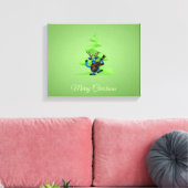 Reindedardanseringgitaar Merry-kerstboom Canvas Afdruk (Insitu (Woonkamer))