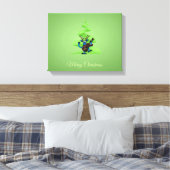 Reindedardanseringgitaar Merry-kerstboom Canvas Afdruk (Insitu (Slaapkamer))