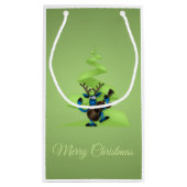 Reindedardanseringgitaar Merry-kerstboom Klein Cadeauzakje (Achterkant)