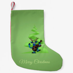 Reindedardanseringgitaar Merry-kerstboom Kleine Kerstsok