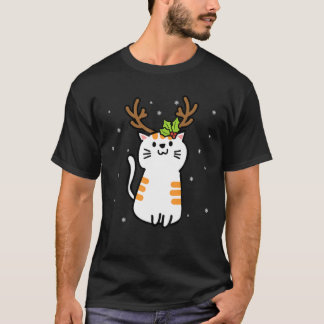 Reindedarkat Kerstmis Ugly met Kerstmis T-shirt