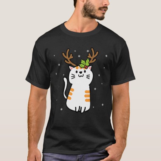 Reindedarkat Kerstmis Ugly met Kerstmis T-shirt (Voorkant)
