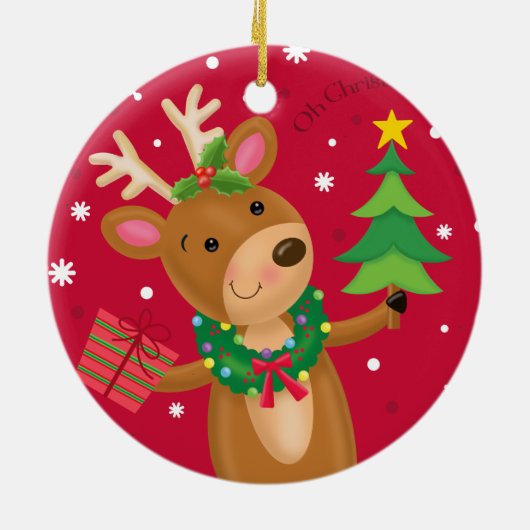 Reindedarklaar Keramisch Ornament (Achterkant)