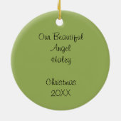 Reindedarlampjes  Foto Ornament (Achterkant)