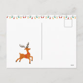 Reindedarm en snoep - Kerstmis Feestdagenkaart (Achterkant)