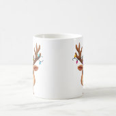 Reindedarm met kerstlampjes koffiemok (Center)