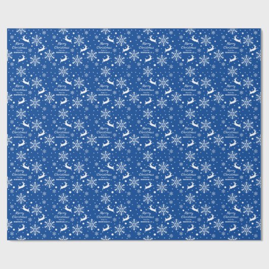 Reindedarm Snowflake pluk je kerstmis in kleur Cadeaupapier (Vlak)