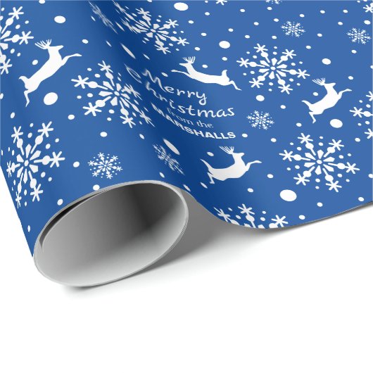 Reindedarm Snowflake pluk je kerstmis in kleur Cadeaupapier (Rol Hoek)
