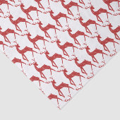 Reindedarmen en Snowflakes Reindekerst Tissuepapier (Detail)