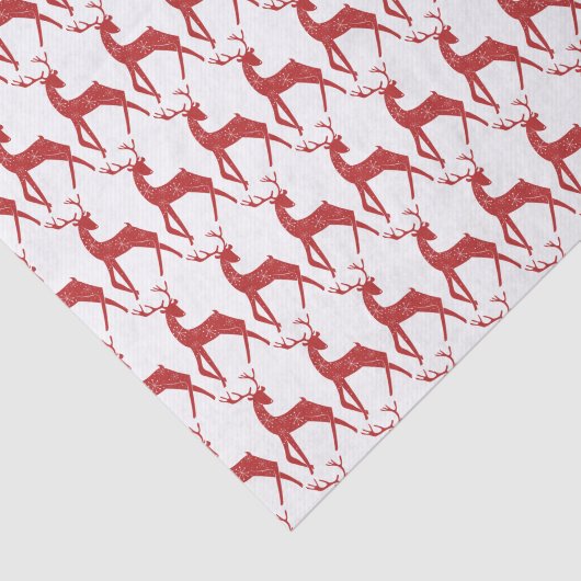 Reindedarmen en Snowflakes Reindekerst Tissuepapier (Detail)