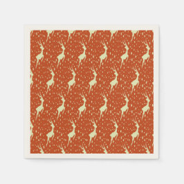 Reindedarmen op bruine achtergrond servet