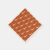 Reindedarmen op bruine achtergrond servet (Hoek)