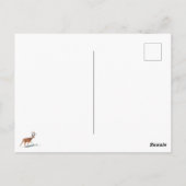 Reindedarmen op het strandsurroop kerst briefkaart (Achterkant)