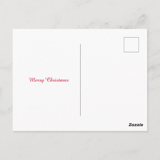 Reindedarmen zijn alleen maar voor de  kerst. briefkaart (Achterkant)