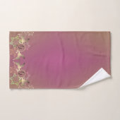 Reindedarmonogram en monogram Snowflakes Bad Handdoek (Handdoek)