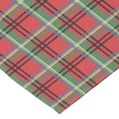 Reindedarmontpalen op rood en groen kerstpannen korte tafelloper (Hoek)