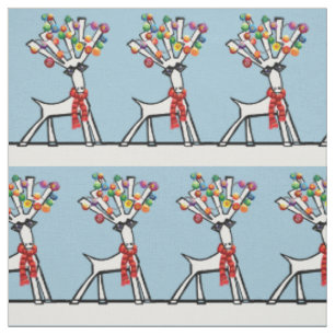 Reindedarmontsteking met kerstverlichting stof
