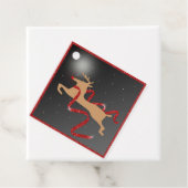 Reindedarmontsteking met Label met kerst met lint (In situ)
