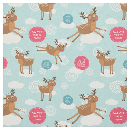 Reindedarmontsteking voor aangepaste kerstmis stof (Swatch)